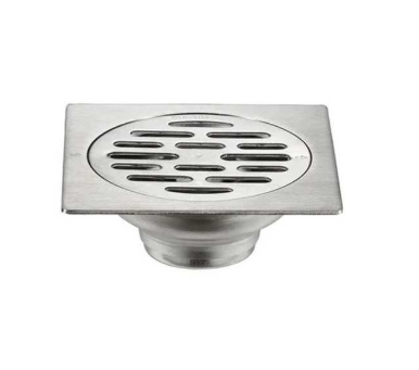 Siphon sol en acier 100x100cm